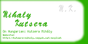 mihaly kutsera business card